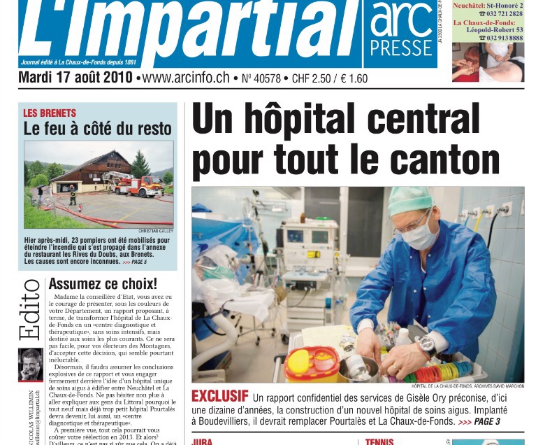 Un hôpital au centre du canton